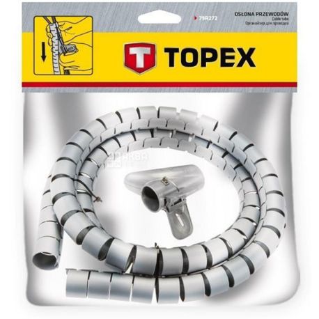 Topex, Органайзер для проводов, 200 x 2.5 см