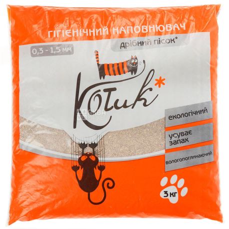 Cat, Cat litter filler, small bentonite, 3 kg
