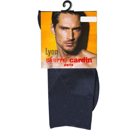Pierre Cardin, Lyon, Носки мужские, синие, размер 39-40