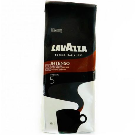 Lavazza, Intenso, 340 г, Лавацца, Интенсо, Кофе, молотый, средней степени обжарки