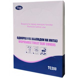 Tischa Papier, 200 шт., Накладки для унітазу гігієнічні Тиша