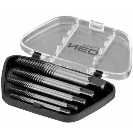 Neo tools, Екстрактори для обламаних болтів, 6 шт.