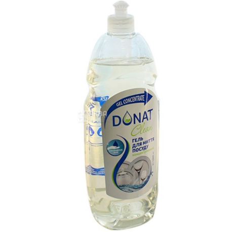 Donat, 1 л, Донат, Жидкое средство для мытья посуды, прозрачное