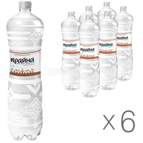 Krajna, Lightly carbonated mineral water, 1.5 l, pack of 6 pcs., PAT