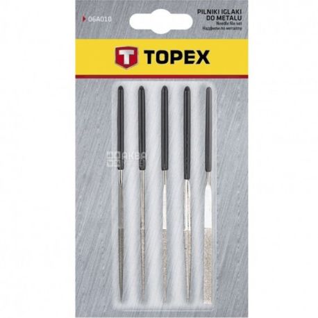 Topex, Набор алмазных надфилей, 5 шт.