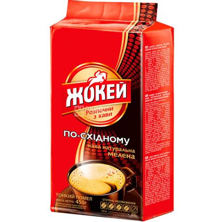 Жокей По-восточному, 100 г, Кофе молотый, темная обжарка