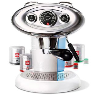 illy, IperEspresso X7.1 Francis, Кофемашина Іллі капсульного типу, біла + 14 капсул в подарунок