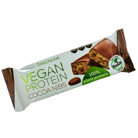Tekmar, Protein bar Vegan, glazed, cocoa flavored, 40 g
