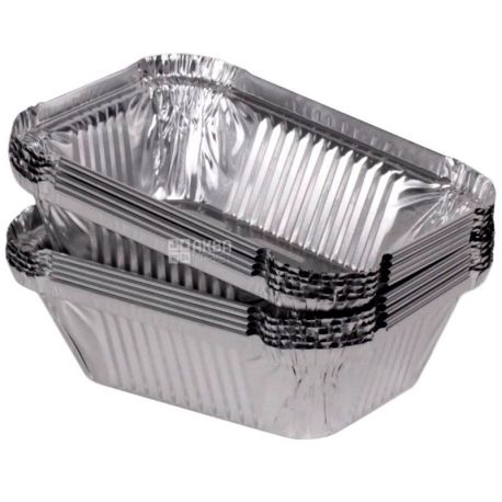 Promtus, foil Container with lid, 144x119x40 mm, 430 ml, package 25 PCs.