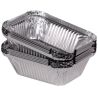 GoPack, 25 шт., Контейнер з фольги з кришкою, 123х96х33 мм, 255 мл