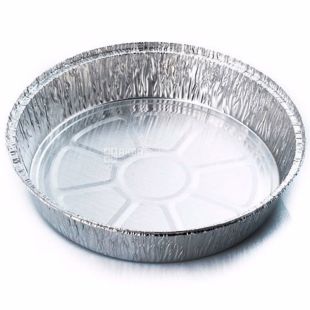 Промтус, 100 шт., Контейнер із фольги, круглий, 230 мм, 1450 мл