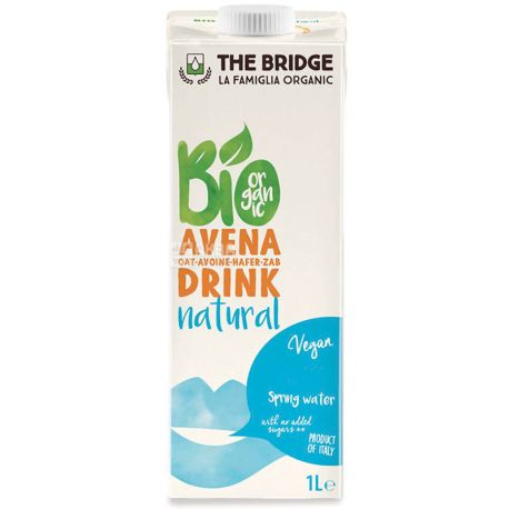  The Bridge, Avena drink natural, 1 л, Напій вівсяний, без цукру і глютену