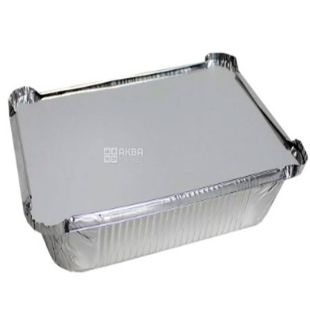 Промтус, 25 шт., Контейнер з фольги з кришкою, 218х155х39,5 мм, 960 мл