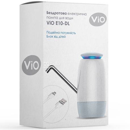 ViO E10-DL, Беспроводная USB помпа для воды с двойным мотором и защитой от детей 