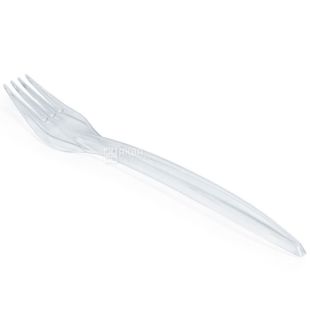 Промтус, 100 шт., Вилка Bittner прозора, склоподібна, 18 см