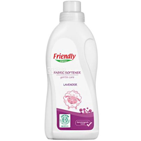 Friendly Organic, 0,75 л, Пом'якшувач для прання, Лаванда, органічний