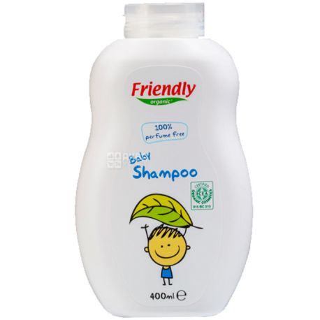 Friendly Organic, 400 мл, Шампунь-гель детский, без запаха, органический