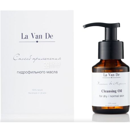 La Van De, 100 мл, Масло гідрофільне для вмивання та зняття макіяжу, Для сухої і нормальної шкіри