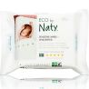 Eco by Naty, 20 шт., Серветки вологі, дитячі, для подорожей, органічні, без аромату