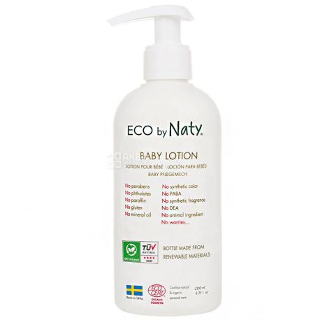 Eco by Naty, 200 мл, Гель для купання дитячий, органічний