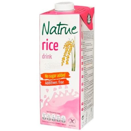 Natrue, Rice, 1 л, Натру, Напій рисовий, без цукру