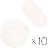 Plate disposable flat round, white, 220 ml, 100 PCs., 10pcs. per pack