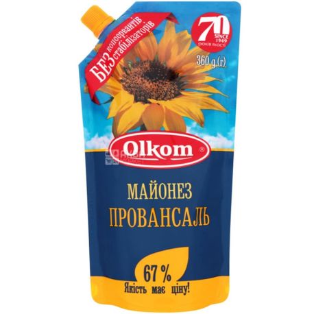 Олком, Майонез Провансаль 67%, 360 г