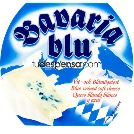 Bergader, Bavaria Blue, 150 г, Бергадер, Сир з пліснявою Баварія Блу, 50%