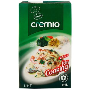 Cremio, 1 л, Вершки кулінарні на рослинній основі, 25%