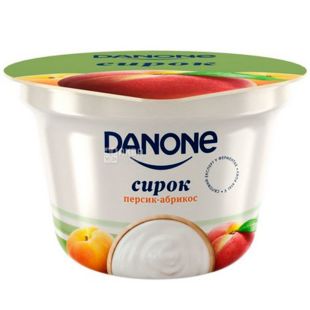 Danone, 170 г, Бифидотворожок, Персик-Абрикос
