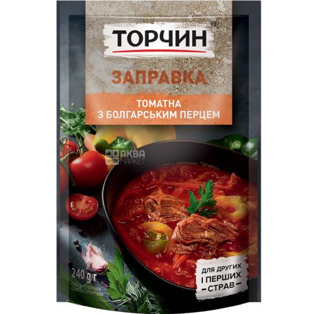Торчин, Заправка томатна з болгарським перцем для перших і других страв, 240 г