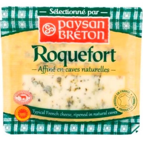 Paysan Breton, Roquefort, 100 г, Пайсан Бретон, Сыр Рокфор, 65 %