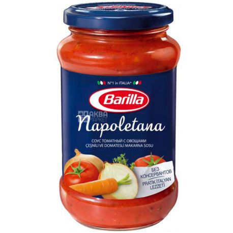 Barilla, 400 г, Соус томатный Наполетана, с овощами