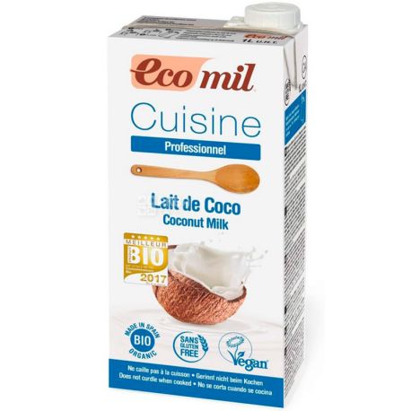 Eco mil Cuisine, 1 л, Сливки органические растительные из кокоса