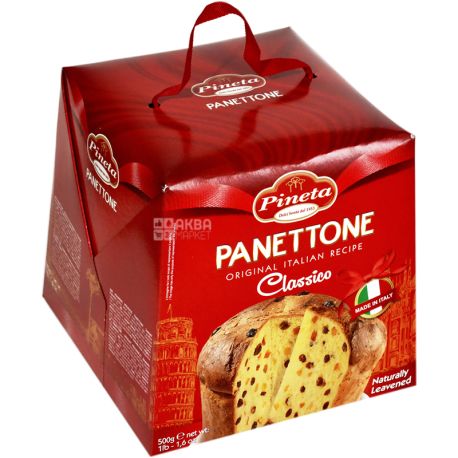 Pineta classico, 500 g, Panettone with raisins and orange zest