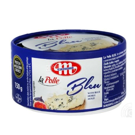 Mlekovita La Polle Bleu, 150 г, Сыр мягкий с белой и голубой плесенью, 38%