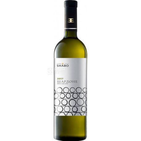 Shabo, Вино белое столовое сухое, Шардоне Классика, 0,75 л