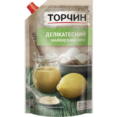 Торчин, Майонезний соус Делікатесний 28%, 580 г
