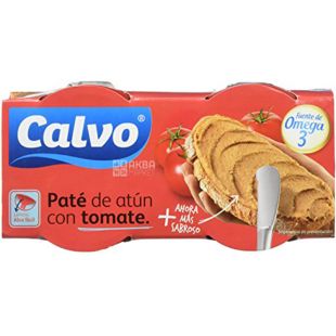 Calvo, 2х75 г, Паштет из тунца с помидорами