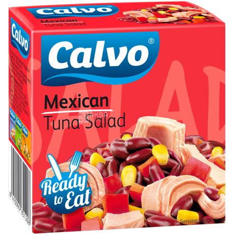 Calvo Mexican, 150 г, Салат з тунцем