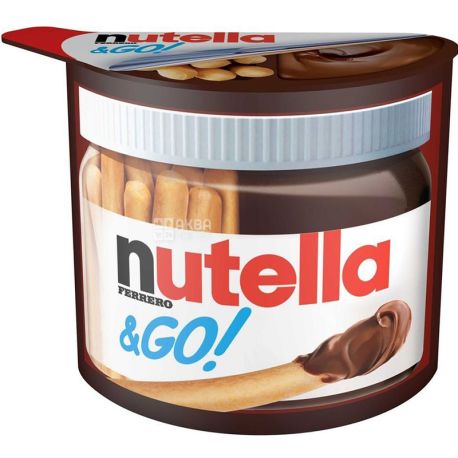 Nutella, Cocoa Nuts and Bread Sticks, 52 g