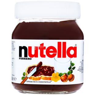 Nutella, 350 г, Нутелла, Паста шоколадная с орехами