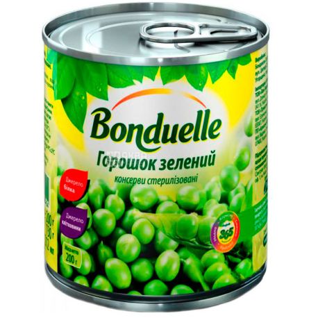 Bonduelle, 212 мл, Горох консервированный, зеленый