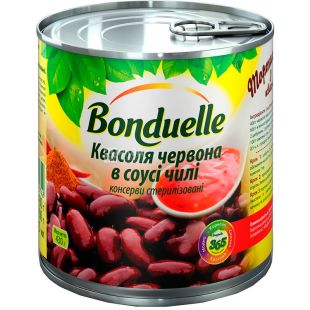 Bonduelle, 425 мл, Фасоль красная, в соусе Чили