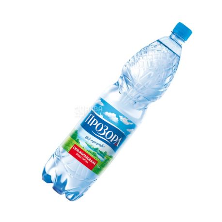 Прозора, 1,5 л, Вода минеральная сильногазированная, ПЭТ