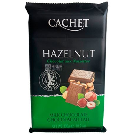 Cachet, 300 г, Шоколад молочный, Лесной орех