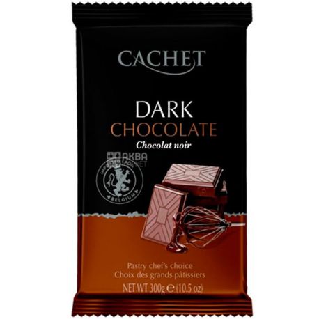 Cachet, 300 г, Шоколад черный, какао 54%