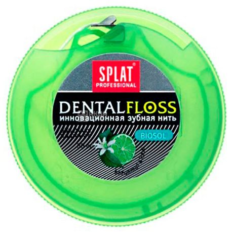 Splat, Professional DentalFloss, 30 м, Зубна нитка з ароматом бергамота і лайма