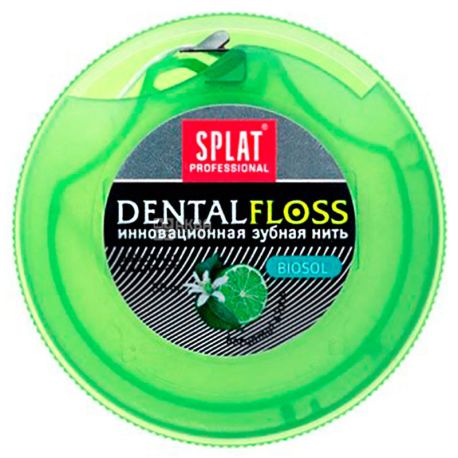 Splat, Professional DentalFloss, 30 м, Зубная нить с ароматом бергамота и лайма