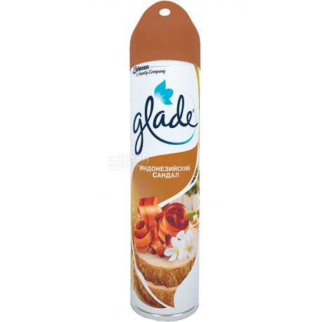 Glade, 300 ml, air freshener, Indonesian sandalwood, w / w